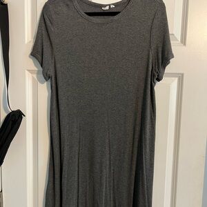 Gray Short Sleeve Dress